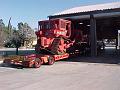 dozer on trailer